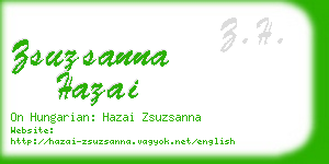 zsuzsanna hazai business card